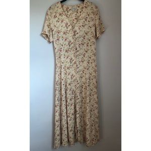 Vintage Ann Taylor floral maxi dress